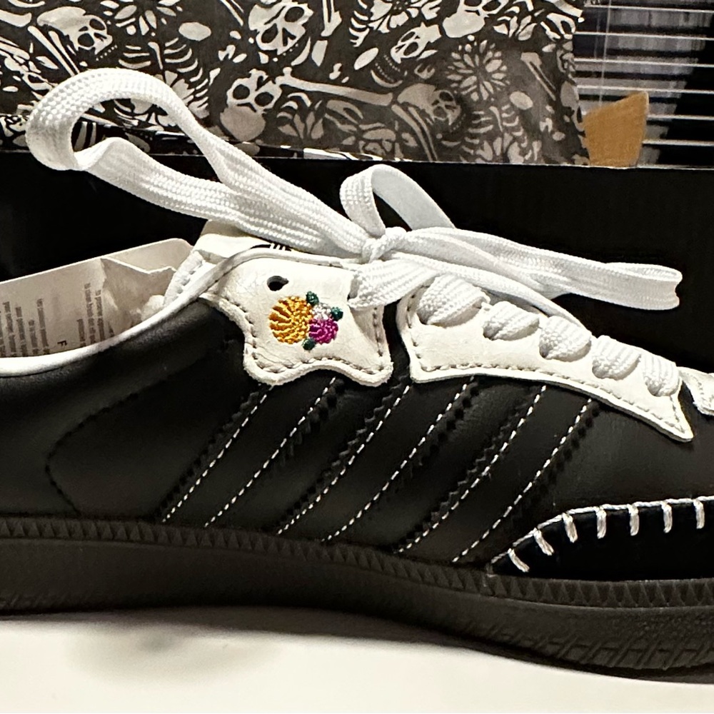 adidas Samba Black and White Sneakers - Picture 5 of 10
